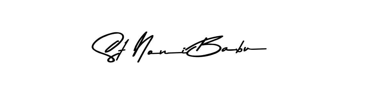 Also we have St Noni Babu name is the best signature style. Create professional handwritten signature collection using Asem Kandis PERSONAL USE autograph style. St Noni Babu signature style 9 images and pictures png