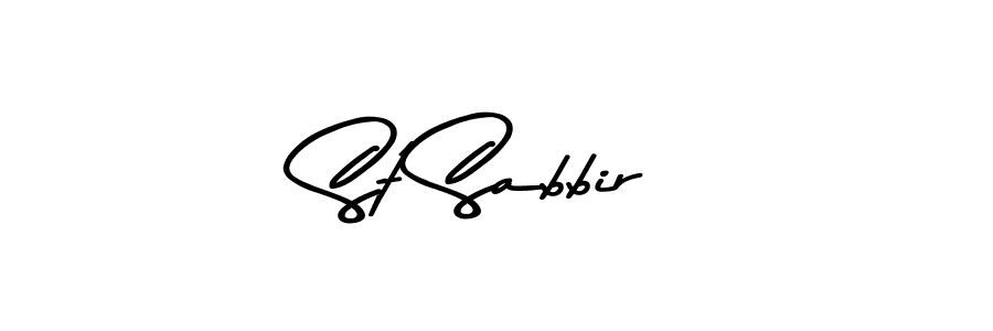 Also You can easily find your signature by using the search form. We will create St Sabbir name handwritten signature images for you free of cost using Asem Kandis PERSONAL USE sign style. St Sabbir signature style 9 images and pictures png