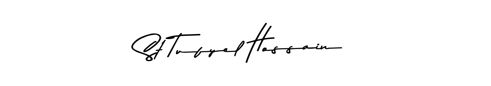 You should practise on your own different ways (Asem Kandis PERSONAL USE) to write your name (St Tufyel Hossain) in signature. don't let someone else do it for you. St Tufyel Hossain signature style 9 images and pictures png