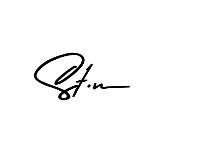 St.n stylish signature style. Best Handwritten Sign (Asem Kandis PERSONAL USE) for my name. Handwritten Signature Collection Ideas for my name St.n. St.n signature style 9 images and pictures png