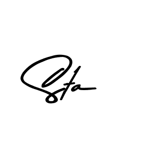 Use a signature maker to create a handwritten signature online. With this signature software, you can design (Asem Kandis PERSONAL USE) your own signature for name Sta. Sta signature style 9 images and pictures png