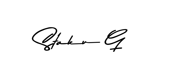 The best way (Asem Kandis PERSONAL USE) to make a short signature is to pick only two or three words in your name. The name Staku G include a total of six letters. For converting this name. Staku G signature style 9 images and pictures png