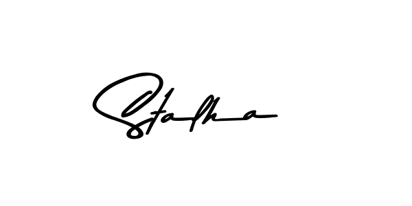 It looks lik you need a new signature style for name Stalha. Design unique handwritten (Asem Kandis PERSONAL USE) signature with our free signature maker in just a few clicks. Stalha signature style 9 images and pictures png