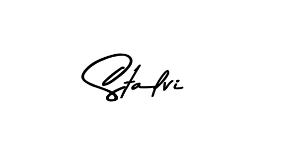 Use a signature maker to create a handwritten signature online. With this signature software, you can design (Asem Kandis PERSONAL USE) your own signature for name Stalvi. Stalvi signature style 9 images and pictures png