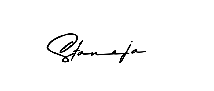 Staneja stylish signature style. Best Handwritten Sign (Asem Kandis PERSONAL USE) for my name. Handwritten Signature Collection Ideas for my name Staneja. Staneja signature style 9 images and pictures png