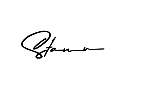 Use a signature maker to create a handwritten signature online. With this signature software, you can design (Asem Kandis PERSONAL USE) your own signature for name Stanu. Stanu signature style 9 images and pictures png