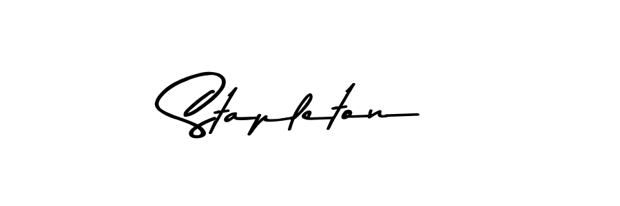 How to make Stapleton name signature. Use Asem Kandis PERSONAL USE style for creating short signs online. This is the latest handwritten sign. Stapleton signature style 9 images and pictures png