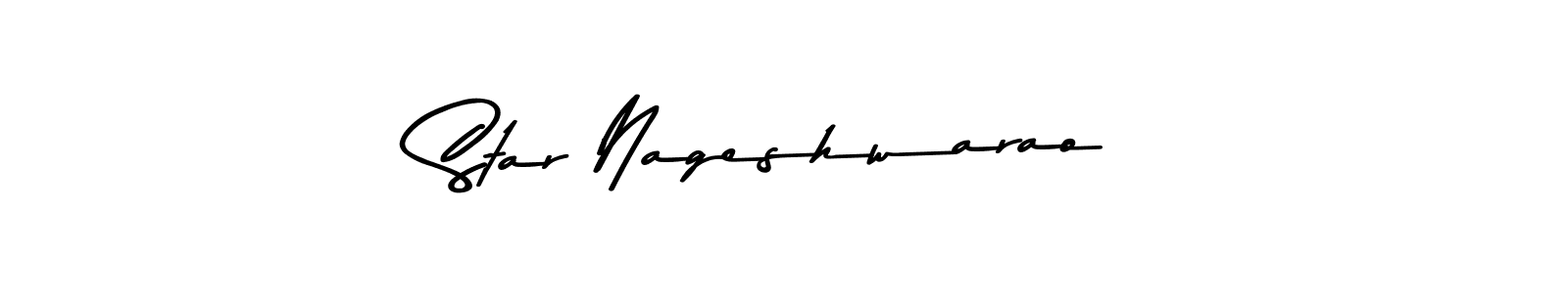 Create a beautiful signature design for name Star Nageshwarao. With this signature (Asem Kandis PERSONAL USE) fonts, you can make a handwritten signature for free. Star Nageshwarao signature style 9 images and pictures png