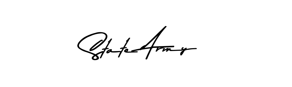 The best way (Asem Kandis PERSONAL USE) to make a short signature is to pick only two or three words in your name. The name State Army include a total of six letters. For converting this name. State Army signature style 9 images and pictures png