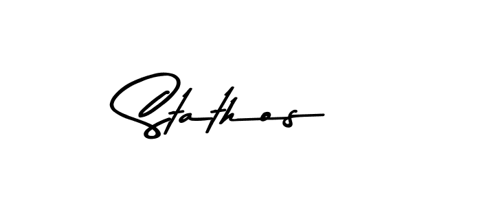 How to make Stathos signature? Asem Kandis PERSONAL USE is a professional autograph style. Create handwritten signature for Stathos name. Stathos signature style 9 images and pictures png