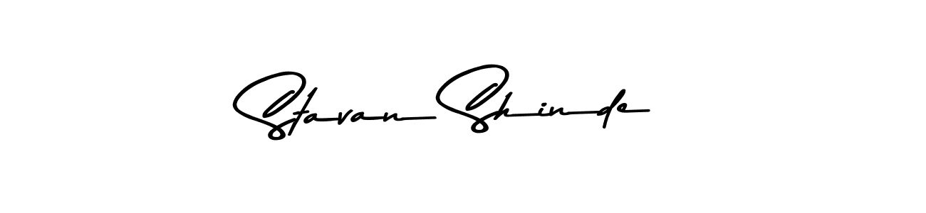 Make a beautiful signature design for name Stavan Shinde. With this signature (Asem Kandis PERSONAL USE) style, you can create a handwritten signature for free. Stavan Shinde signature style 9 images and pictures png
