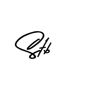 Design your own signature with our free online signature maker. With this signature software, you can create a handwritten (Asem Kandis PERSONAL USE) signature for name Stb. Stb signature style 9 images and pictures png