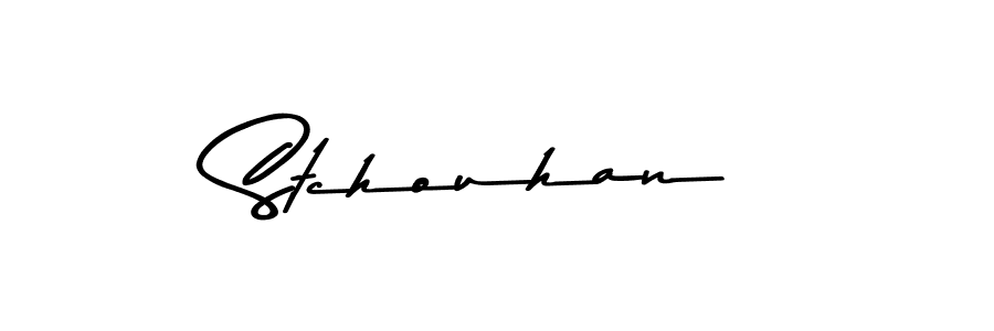 Stchouhan stylish signature style. Best Handwritten Sign (Asem Kandis PERSONAL USE) for my name. Handwritten Signature Collection Ideas for my name Stchouhan. Stchouhan signature style 9 images and pictures png