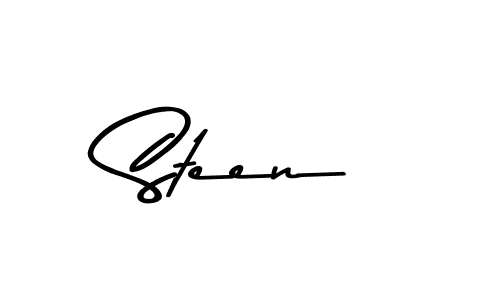 Steen stylish signature style. Best Handwritten Sign (Asem Kandis PERSONAL USE) for my name. Handwritten Signature Collection Ideas for my name Steen. Steen signature style 9 images and pictures png