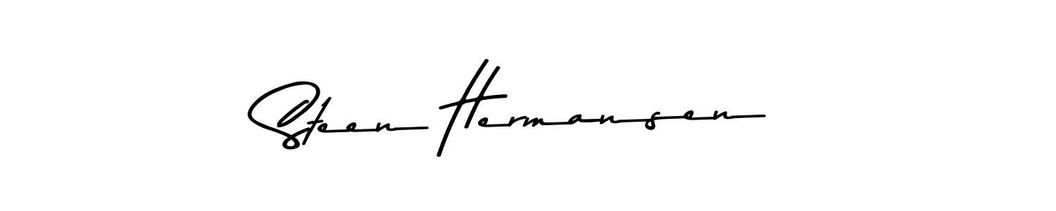 Asem Kandis PERSONAL USE is a professional signature style that is perfect for those who want to add a touch of class to their signature. It is also a great choice for those who want to make their signature more unique. Get Steen Hermansen name to fancy signature for free. Steen Hermansen signature style 9 images and pictures png