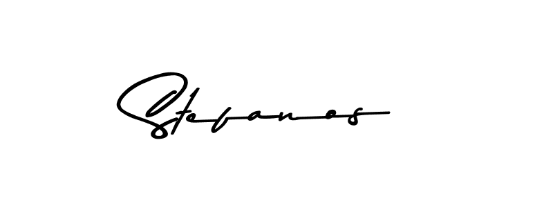 How to make Stefanos name signature. Use Asem Kandis PERSONAL USE style for creating short signs online. This is the latest handwritten sign. Stefanos signature style 9 images and pictures png