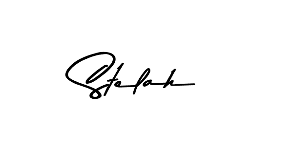 Make a beautiful signature design for name Stelah. With this signature (Asem Kandis PERSONAL USE) style, you can create a handwritten signature for free. Stelah signature style 9 images and pictures png