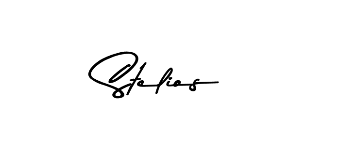 Create a beautiful signature design for name Stelios. With this signature (Asem Kandis PERSONAL USE) fonts, you can make a handwritten signature for free. Stelios signature style 9 images and pictures png