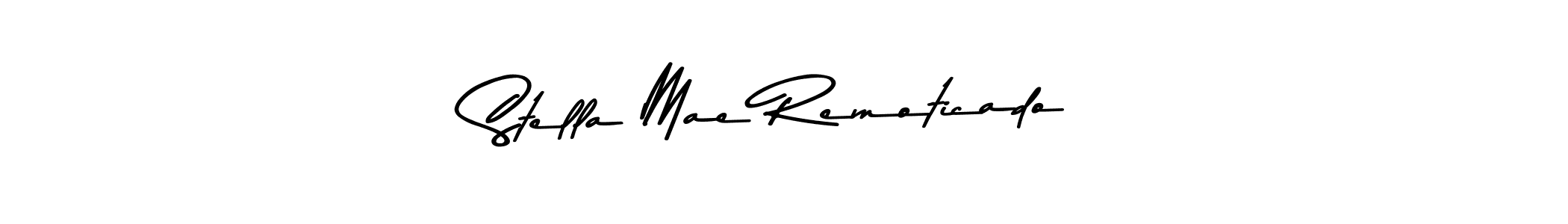 Make a beautiful signature design for name Stella Mae Remoticado. With this signature (Asem Kandis PERSONAL USE) style, you can create a handwritten signature for free. Stella Mae Remoticado signature style 9 images and pictures png