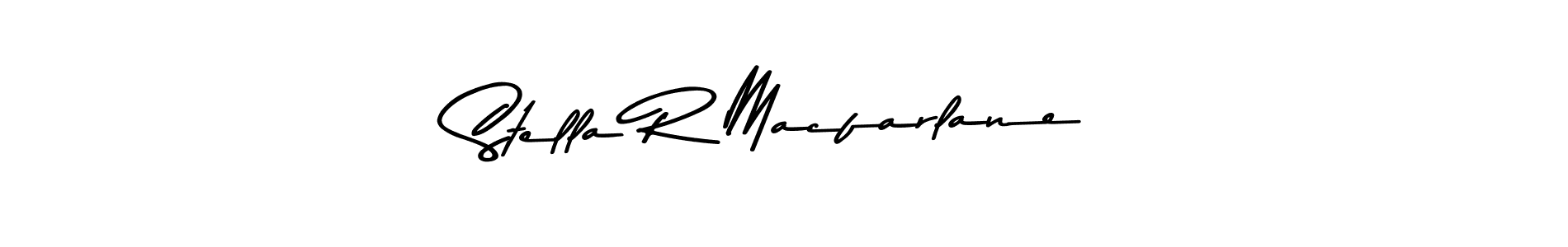 Also You can easily find your signature by using the search form. We will create Stella R Macfarlane name handwritten signature images for you free of cost using Asem Kandis PERSONAL USE sign style. Stella R Macfarlane signature style 9 images and pictures png