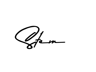 You should practise on your own different ways (Asem Kandis PERSONAL USE) to write your name (Stem) in signature. don't let someone else do it for you. Stem signature style 9 images and pictures png