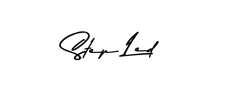 How to make Step Led name signature. Use Asem Kandis PERSONAL USE style for creating short signs online. This is the latest handwritten sign. Step Led signature style 9 images and pictures png