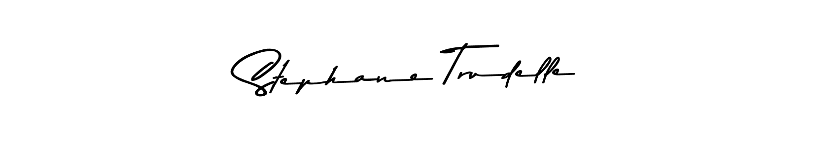 Create a beautiful signature design for name Stephane Trudelle. With this signature (Asem Kandis PERSONAL USE) fonts, you can make a handwritten signature for free. Stephane Trudelle signature style 9 images and pictures png