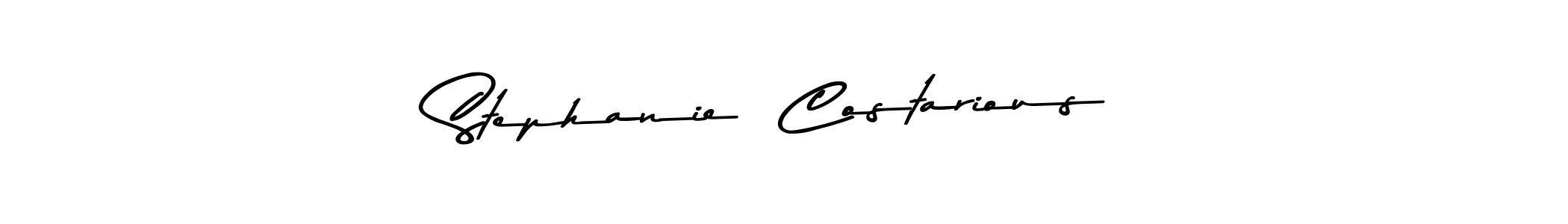 How to make Stephanie  Costarious name signature. Use Asem Kandis PERSONAL USE style for creating short signs online. This is the latest handwritten sign. Stephanie  Costarious signature style 9 images and pictures png