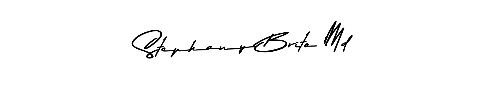 Asem Kandis PERSONAL USE is a professional signature style that is perfect for those who want to add a touch of class to their signature. It is also a great choice for those who want to make their signature more unique. Get Stephany Brito Md name to fancy signature for free. Stephany Brito Md signature style 9 images and pictures png