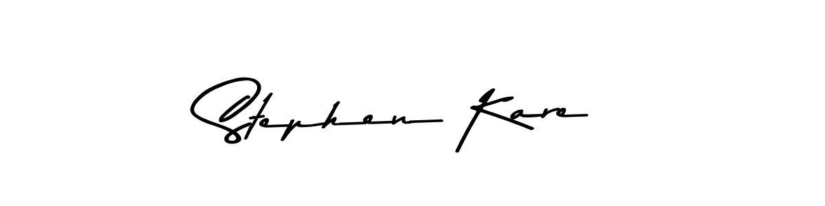 Create a beautiful signature design for name Stephen Kare. With this signature (Asem Kandis PERSONAL USE) fonts, you can make a handwritten signature for free. Stephen Kare signature style 9 images and pictures png