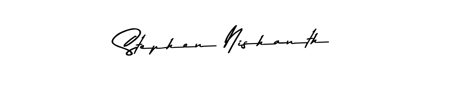 Similarly Asem Kandis PERSONAL USE is the best handwritten signature design. Signature creator online .You can use it as an online autograph creator for name Stephen Nishanth. Stephen Nishanth signature style 9 images and pictures png