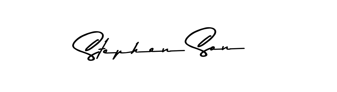 Stephen Son stylish signature style. Best Handwritten Sign (Asem Kandis PERSONAL USE) for my name. Handwritten Signature Collection Ideas for my name Stephen Son. Stephen Son signature style 9 images and pictures png