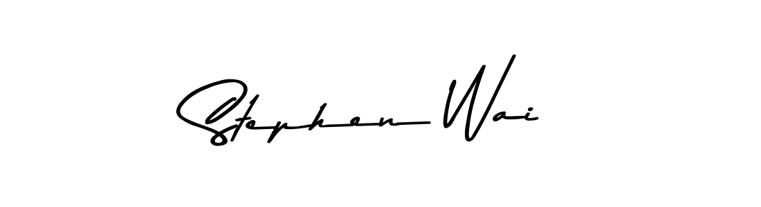 Design your own signature with our free online signature maker. With this signature software, you can create a handwritten (Asem Kandis PERSONAL USE) signature for name Stephen Wai. Stephen Wai signature style 9 images and pictures png