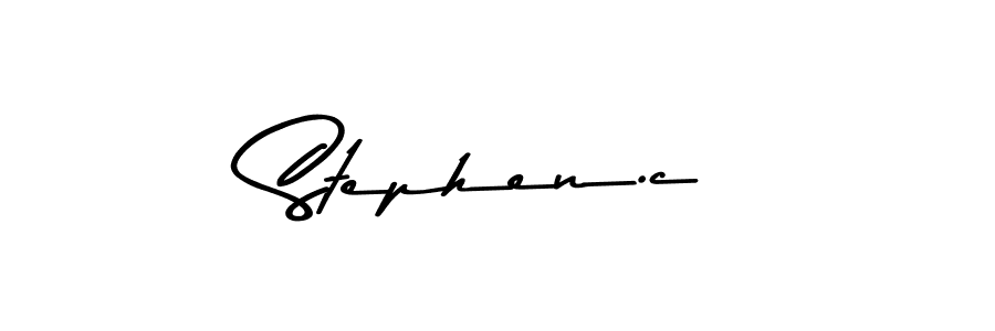 Asem Kandis PERSONAL USE is a professional signature style that is perfect for those who want to add a touch of class to their signature. It is also a great choice for those who want to make their signature more unique. Get Stephen.c name to fancy signature for free. Stephen.c signature style 9 images and pictures png