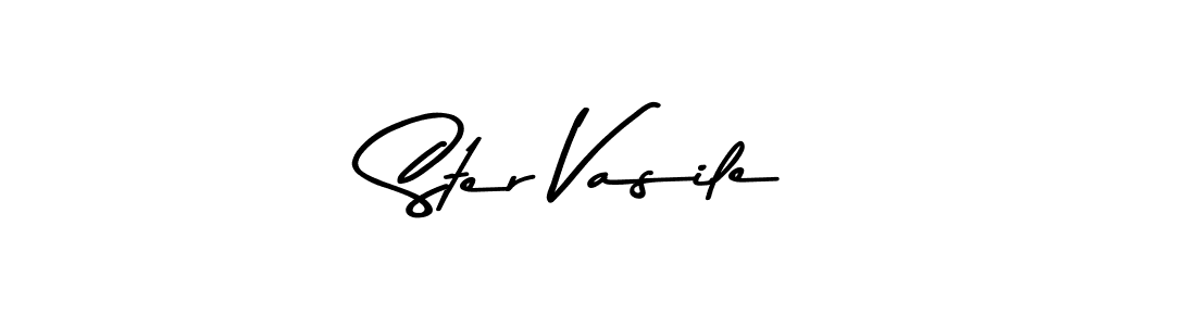 Also You can easily find your signature by using the search form. We will create Ster Vasile name handwritten signature images for you free of cost using Asem Kandis PERSONAL USE sign style. Ster Vasile signature style 9 images and pictures png
