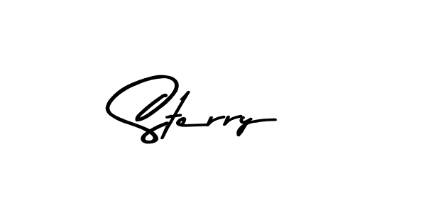 Make a beautiful signature design for name Sterry. With this signature (Asem Kandis PERSONAL USE) style, you can create a handwritten signature for free. Sterry signature style 9 images and pictures png