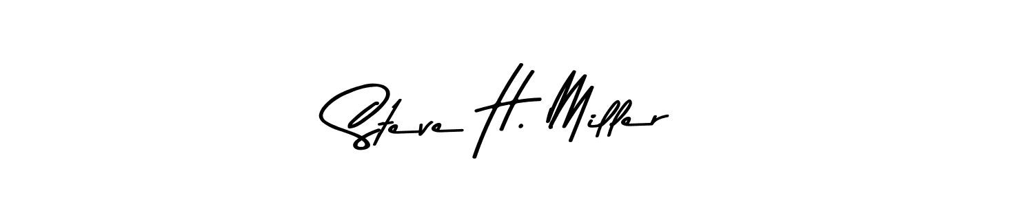 How to make Steve H. Miller name signature. Use Asem Kandis PERSONAL USE style for creating short signs online. This is the latest handwritten sign. Steve H. Miller signature style 9 images and pictures png