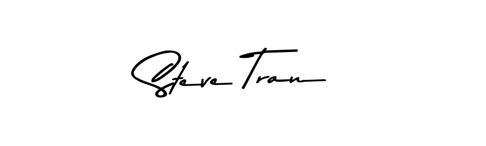 Design your own signature with our free online signature maker. With this signature software, you can create a handwritten (Asem Kandis PERSONAL USE) signature for name Steve Tran. Steve Tran signature style 9 images and pictures png