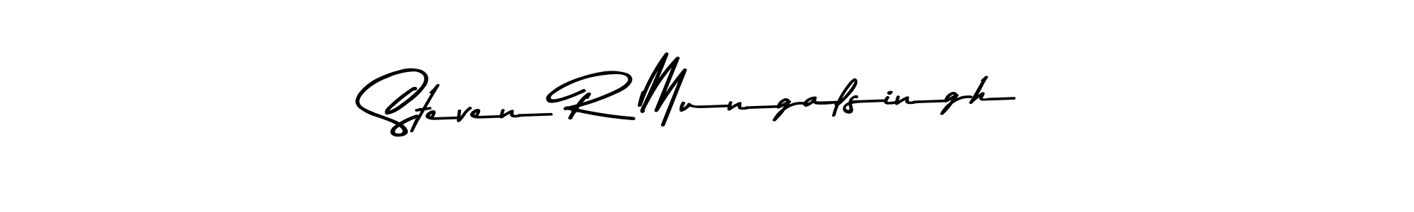 Use a signature maker to create a handwritten signature online. With this signature software, you can design (Asem Kandis PERSONAL USE) your own signature for name Steven R Mungalsingh. Steven R Mungalsingh signature style 9 images and pictures png