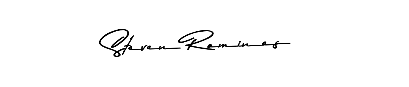 Create a beautiful signature design for name Steven Romines. With this signature (Asem Kandis PERSONAL USE) fonts, you can make a handwritten signature for free. Steven Romines signature style 9 images and pictures png