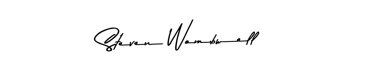 Use a signature maker to create a handwritten signature online. With this signature software, you can design (Asem Kandis PERSONAL USE) your own signature for name Steven Wombwell. Steven Wombwell signature style 9 images and pictures png