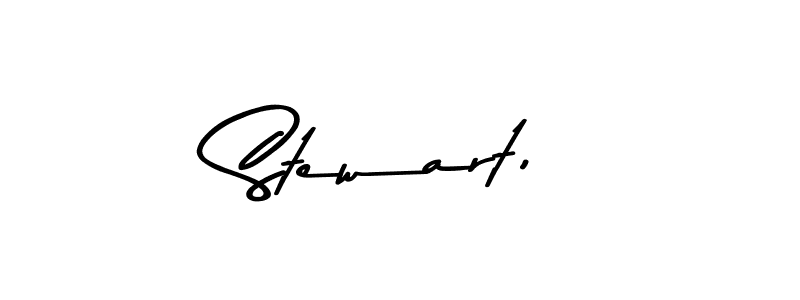 Use a signature maker to create a handwritten signature online. With this signature software, you can design (Asem Kandis PERSONAL USE) your own signature for name Stewart,. Stewart, signature style 9 images and pictures png