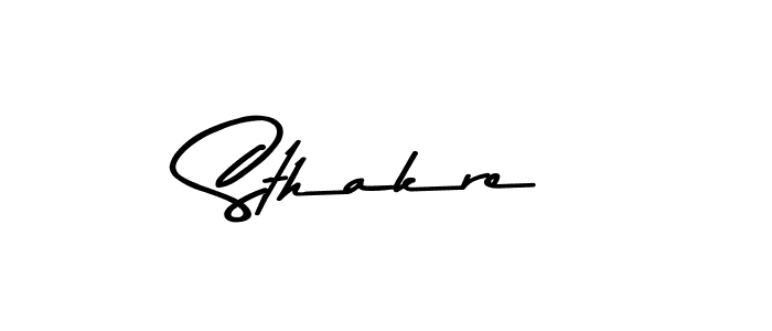 Design your own signature with our free online signature maker. With this signature software, you can create a handwritten (Asem Kandis PERSONAL USE) signature for name Sthakre. Sthakre signature style 9 images and pictures png