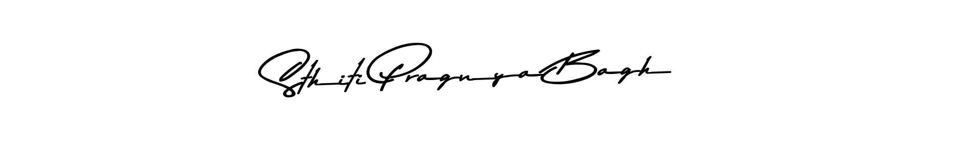 Use a signature maker to create a handwritten signature online. With this signature software, you can design (Asem Kandis PERSONAL USE) your own signature for name Sthiti Pragnya Bagh. Sthiti Pragnya Bagh signature style 9 images and pictures png