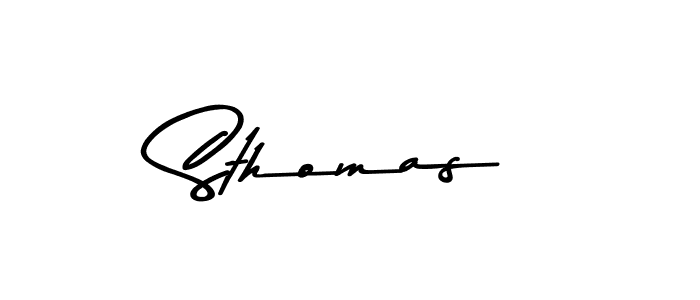 You should practise on your own different ways (Asem Kandis PERSONAL USE) to write your name (Sthomas) in signature. don't let someone else do it for you. Sthomas signature style 9 images and pictures png