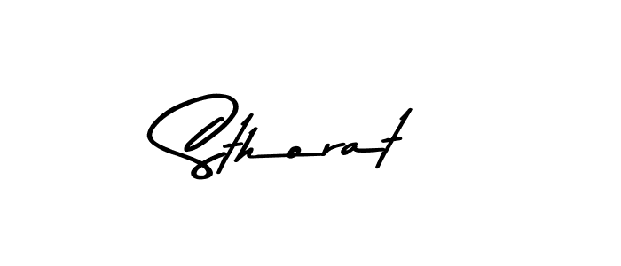 Design your own signature with our free online signature maker. With this signature software, you can create a handwritten (Asem Kandis PERSONAL USE) signature for name Sthorat. Sthorat signature style 9 images and pictures png