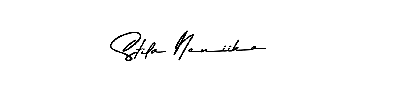 Use a signature maker to create a handwritten signature online. With this signature software, you can design (Asem Kandis PERSONAL USE) your own signature for name Stila Neniika. Stila Neniika signature style 9 images and pictures png