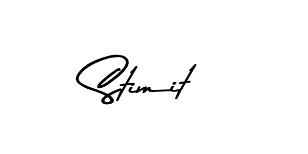 How to make Stimit name signature. Use Asem Kandis PERSONAL USE style for creating short signs online. This is the latest handwritten sign. Stimit signature style 9 images and pictures png