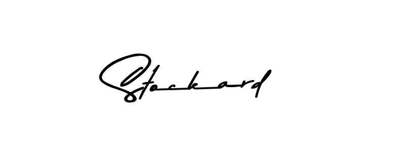 Design your own signature with our free online signature maker. With this signature software, you can create a handwritten (Asem Kandis PERSONAL USE) signature for name Stockard. Stockard signature style 9 images and pictures png