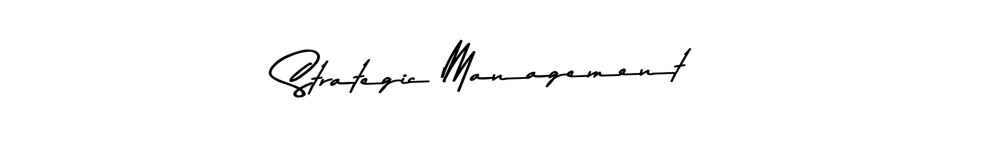 The best way (Asem Kandis PERSONAL USE) to make a short signature is to pick only two or three words in your name. The name Strategic Management include a total of six letters. For converting this name. Strategic Management signature style 9 images and pictures png